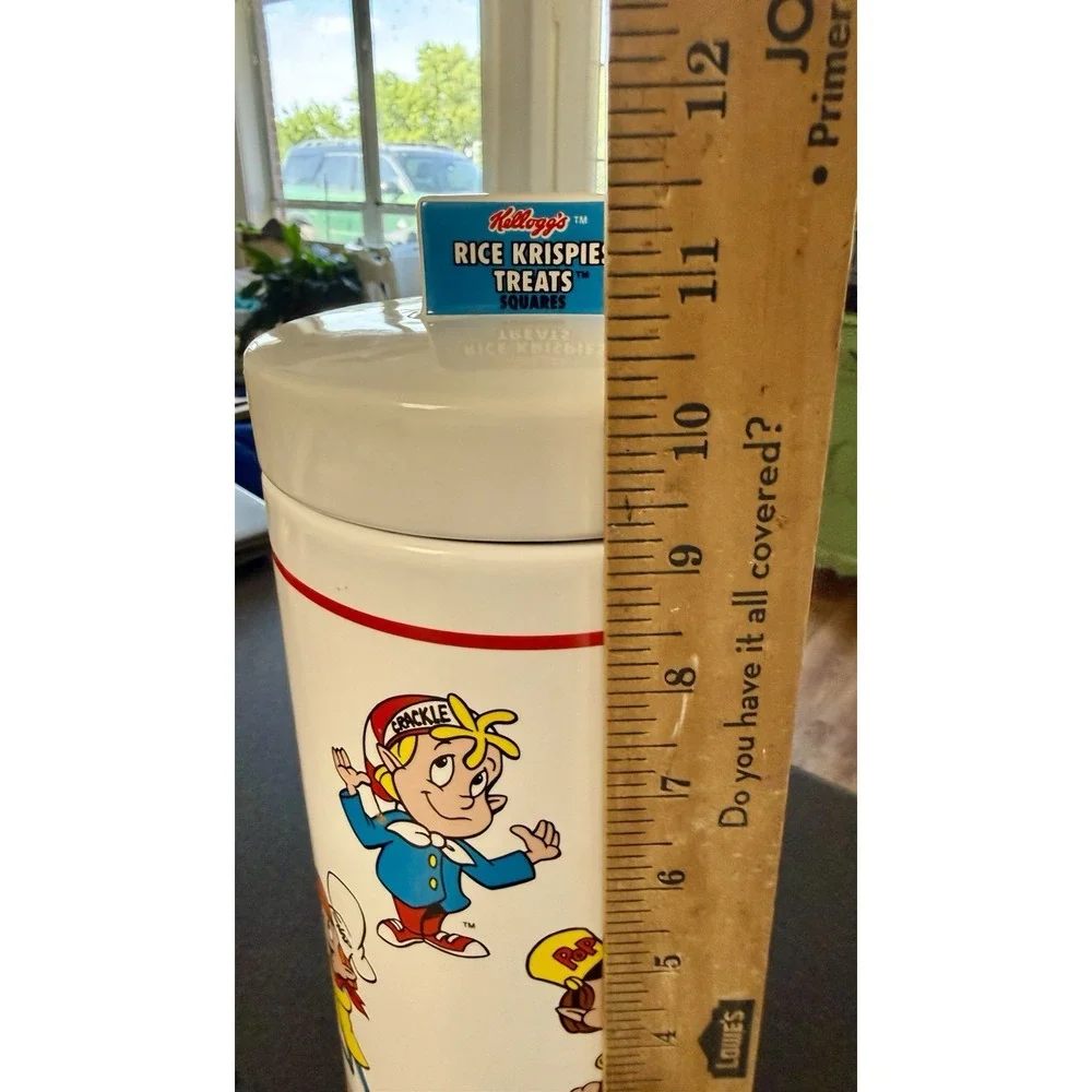1999 Kellogg's Rice Krispies Treats CeramicCanister Treat Jar&Lid VTG